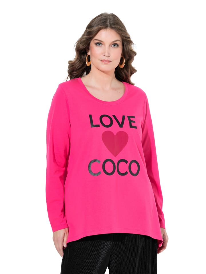 

MIAMODA Футболка неоново-ягодного цвета, Фиолетовый, MIAMODA Футболка неоново-ягодного цвета