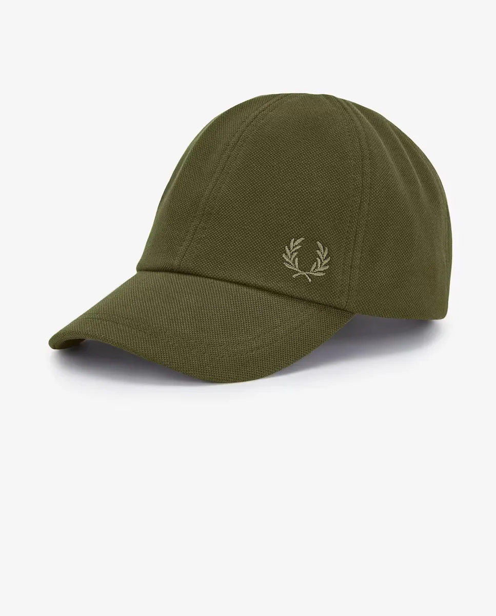 

Простая регулируемая мужская кепка Fred Perry, военный зеленый