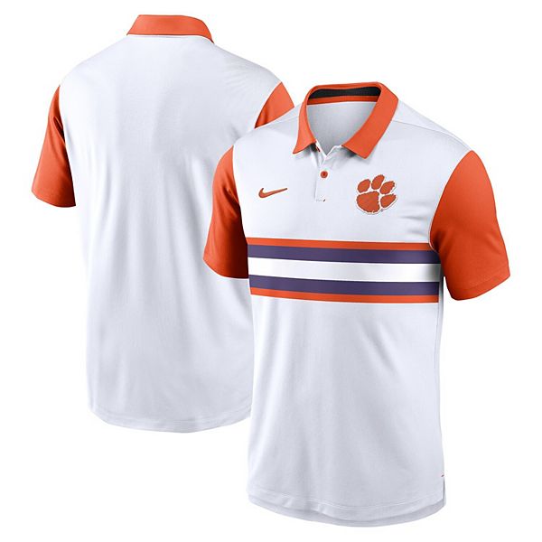 Мужская белая футболка-поло Clemson Tigers Primetime Campus Vapor Performance Nike — фото 2