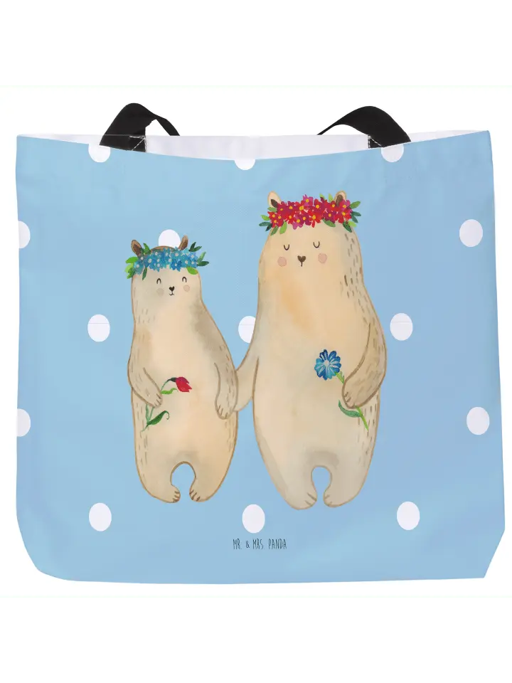 

Сумка-шоппер Mr & Mrs Panda Bären, цвет blau pastell