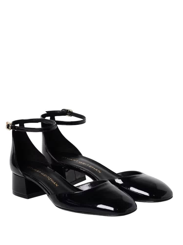 Стюарт Вейцман Бриа 35 Туфли-лодочки на устойчивом каблуке Stuart Weitzman, черный — фото 2