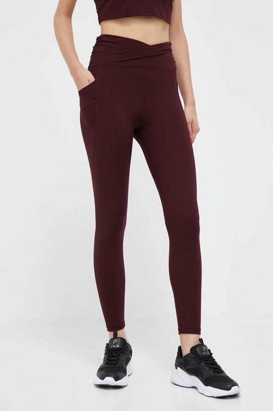 

Дкны леггинсы DKNY, бордовый