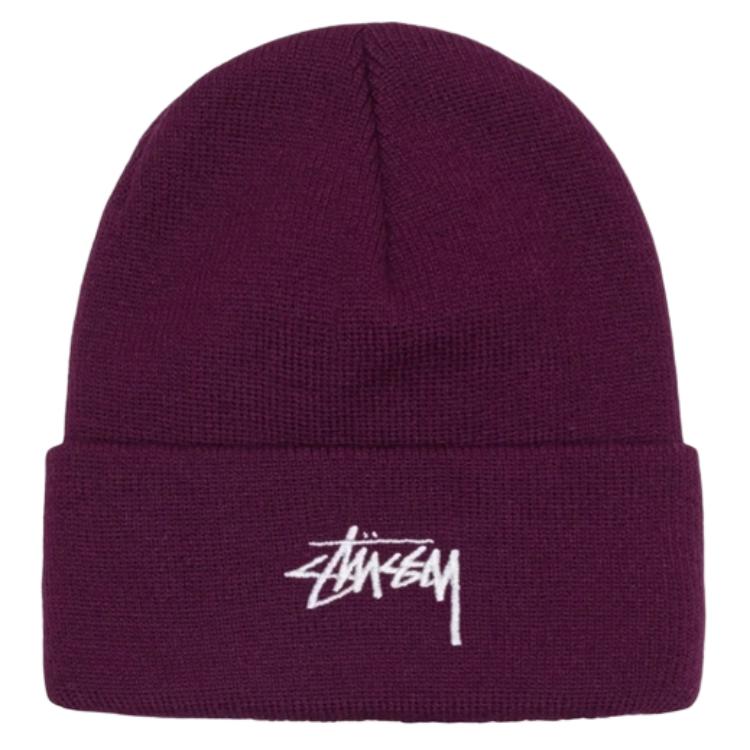 

Stussy Манжетная шапка бини, Dark Red