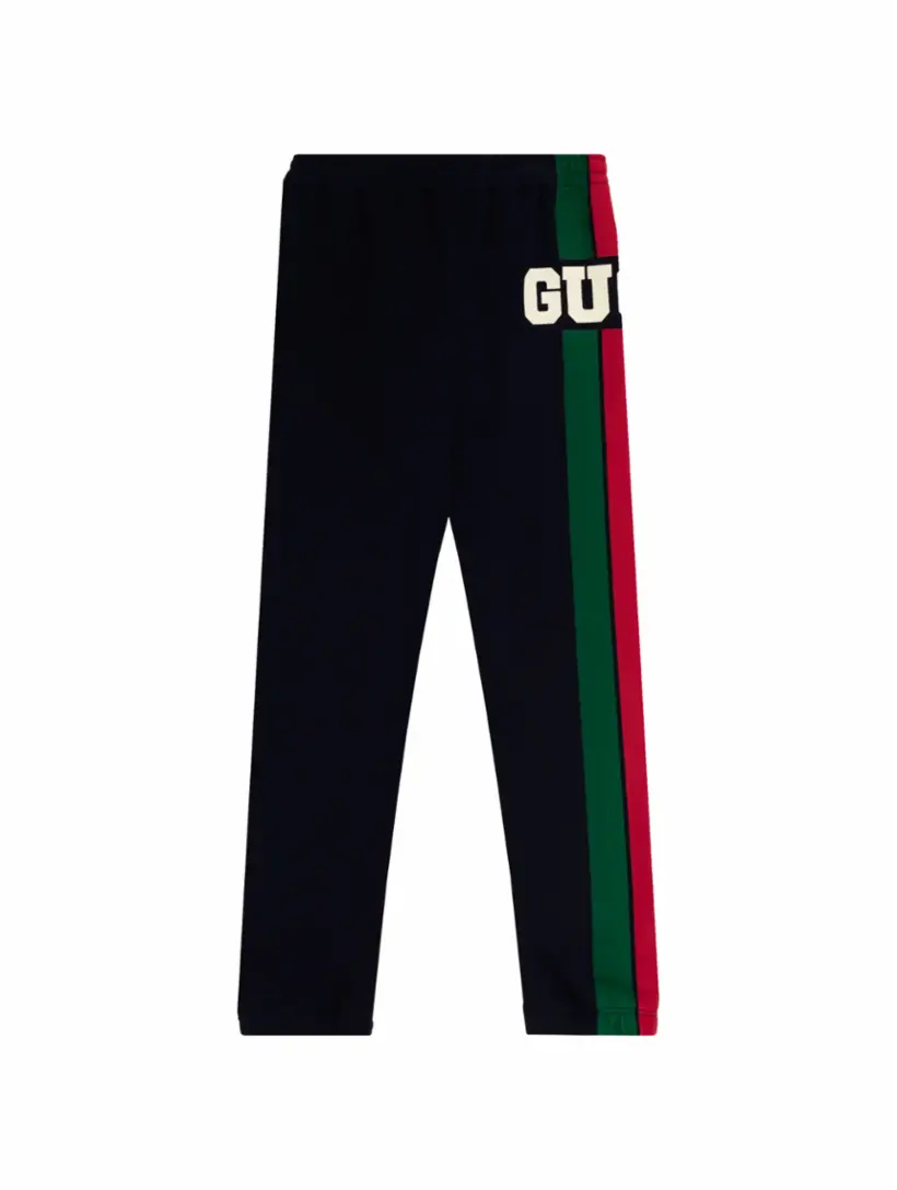 

Хлопковые джоггеры Web Gucci, тёмно-синий