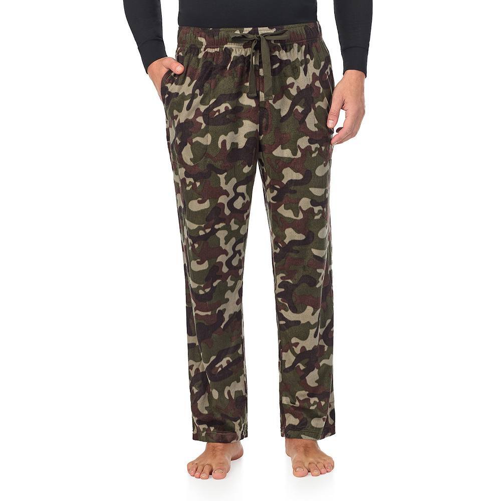 

Мужские флисовые ночные брюки Cuddl Duds, цвет Green Camo