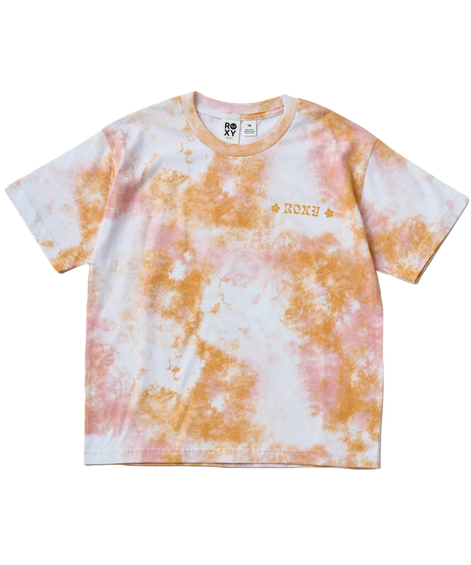 Детская футболка ROXY MINI SUMMER DREAMS с тай-дай принтом и принтом на спине — фото 4