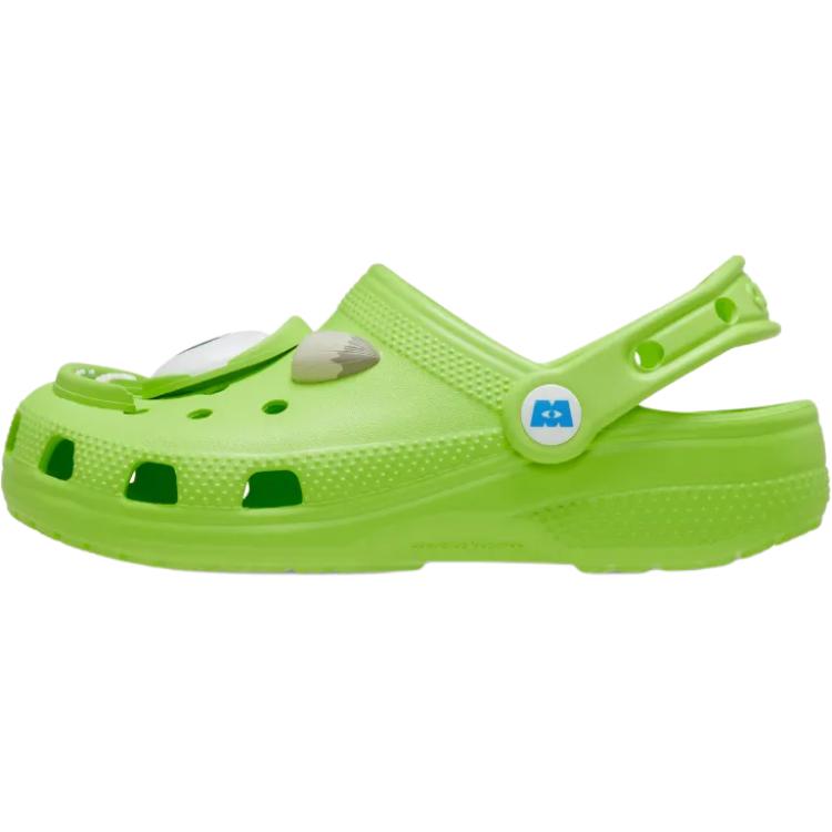 

Сандалии детские Monsters Inc x Classic Clog с противоскользящим покрытием и износостойкими низкими берцами Crocs, зеленый