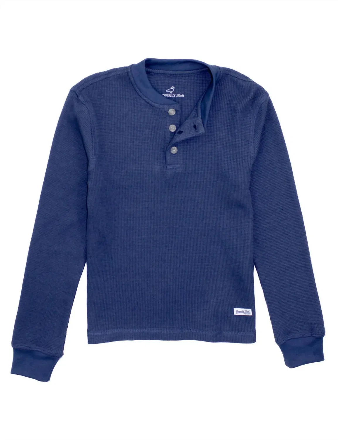 Properly Tied Детский свитер-поло Trek Henley, цвет River Blue