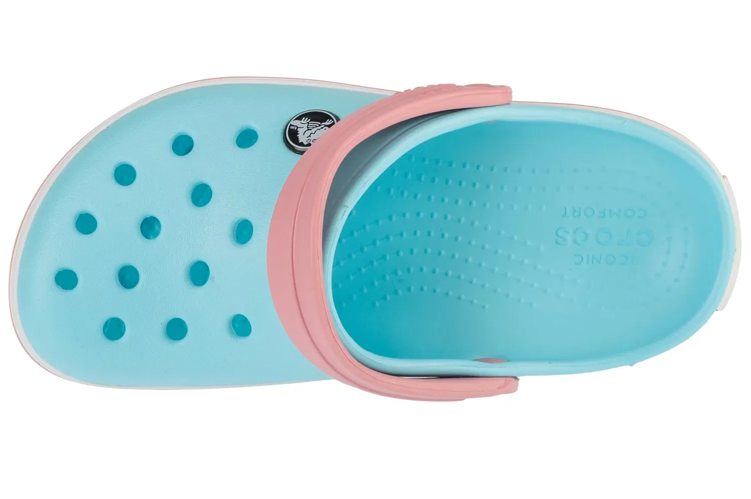 Шлепанцы синие Crocs — фото 3
