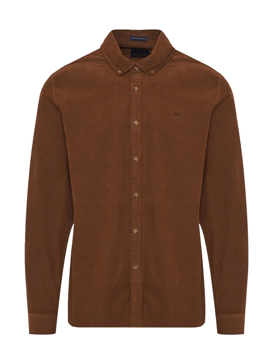 

Рубашка на пуговицах классического кроя Funky Buddha, коричневый