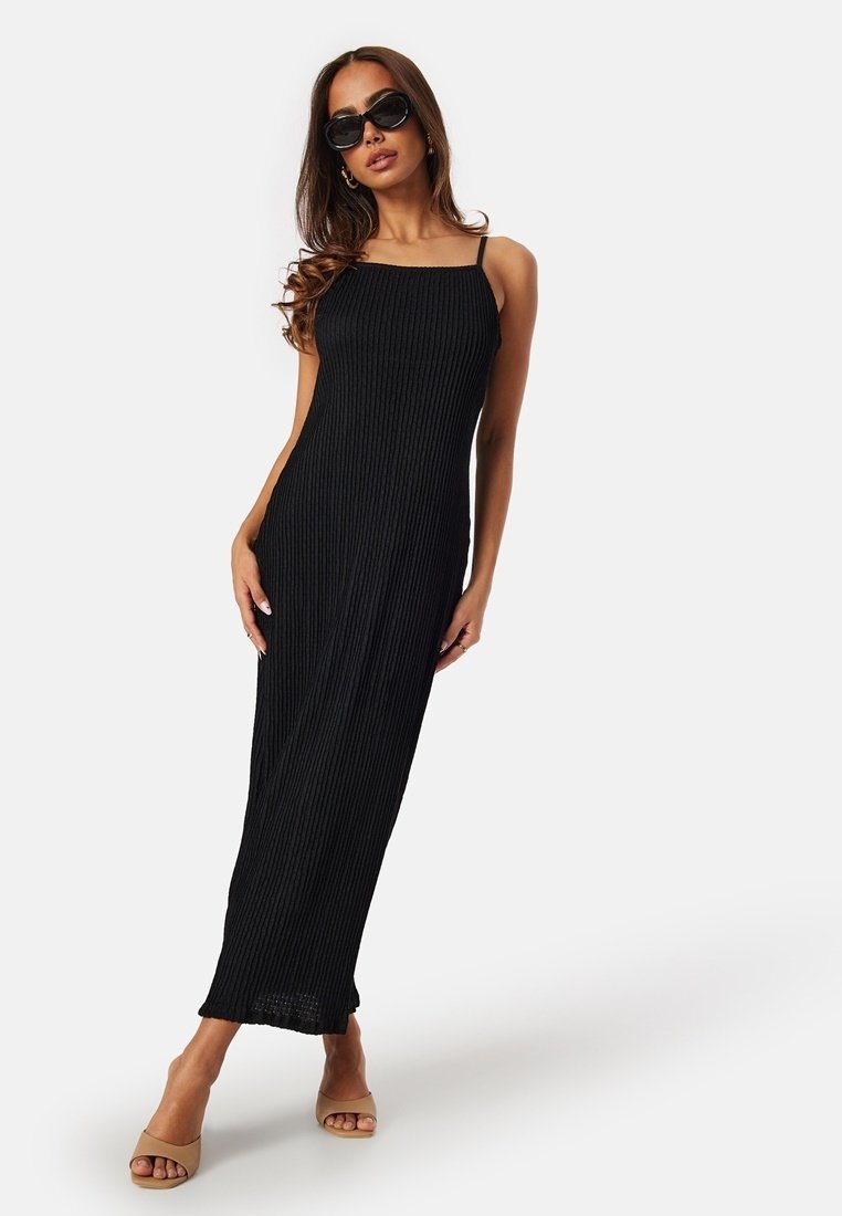 

Платье макси STRUCTURE STRAP DRESS Bubbleroom, черный