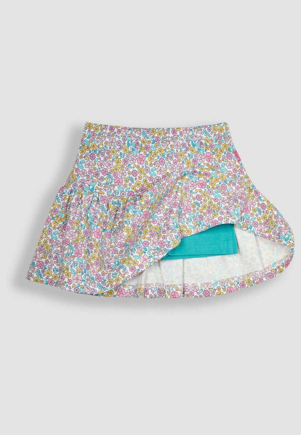 

Юбка-трапеция Nautical Ditsy Regular Fit JoJo Maman Bébé, розовые джунгли с цветочным принтом