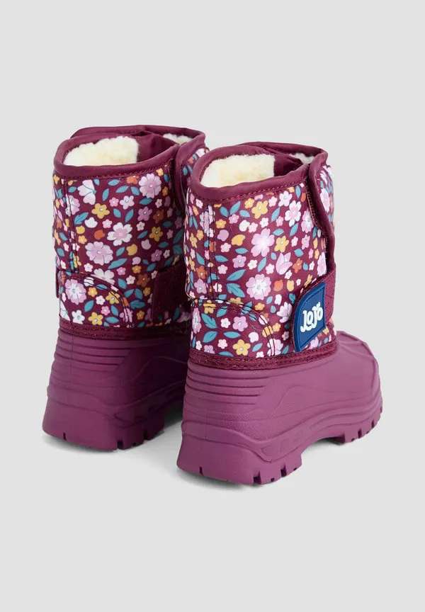 Уютные зимние детские туфли стандартного размера Jojo Maman Bébé, Berry Floral — фото 4