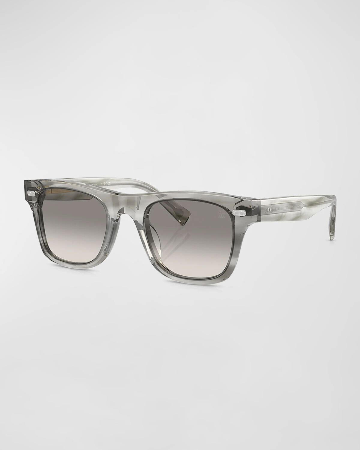 

Мужские квадратные солнцезащитные очки из ацетата BC4002s Brunello Cucinelli, цвет Striped Grey