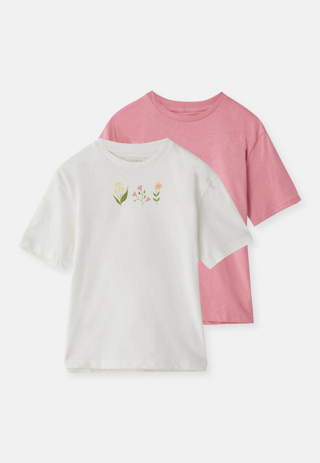 

Футболка с принтом UNISEX 2 PACK Friboo, слоновая кость