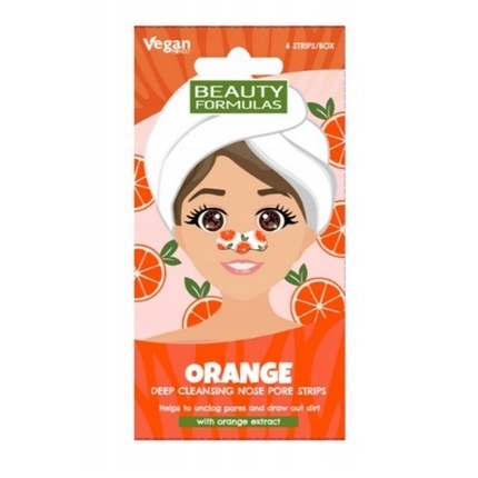 

Глубоко очищающие пластыри для носа, оранжевые - 6 шт Beauty Formulas