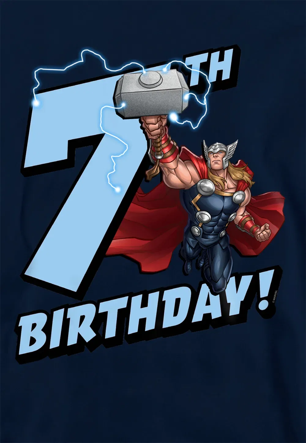 Детская худи Marvel Thor темно-синий, темно-синий — фото 2