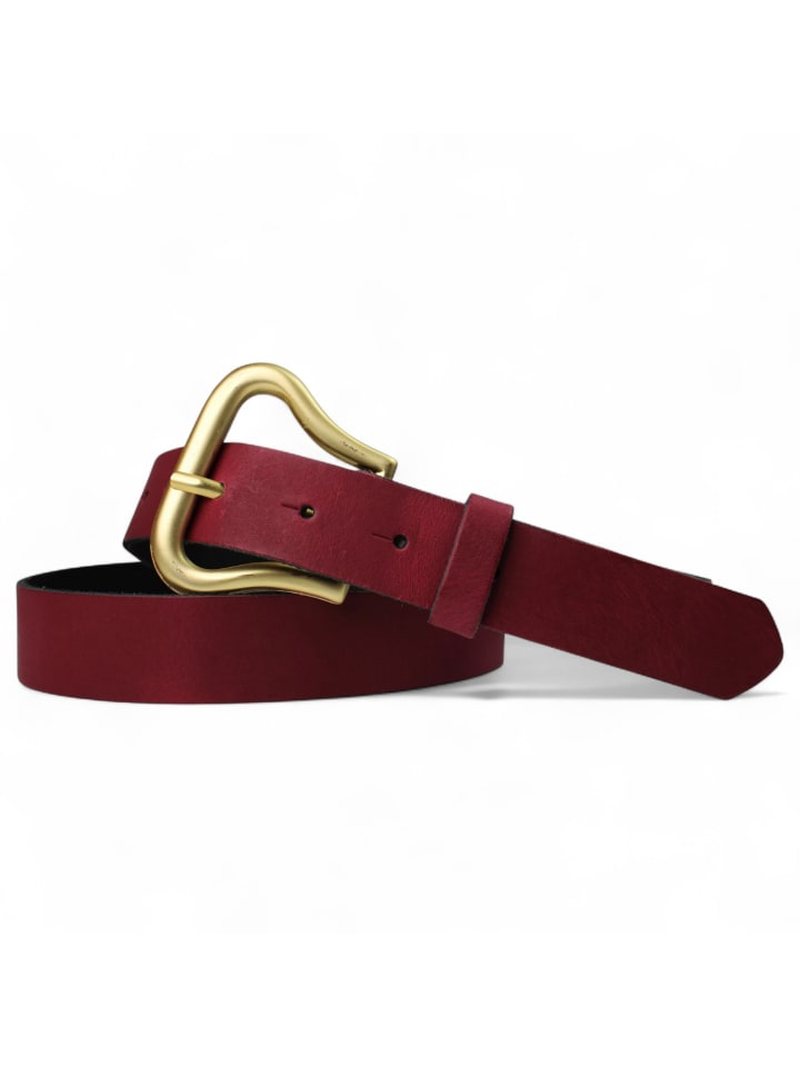

Женский кожаный ремень, золото бордо FRONHOFER