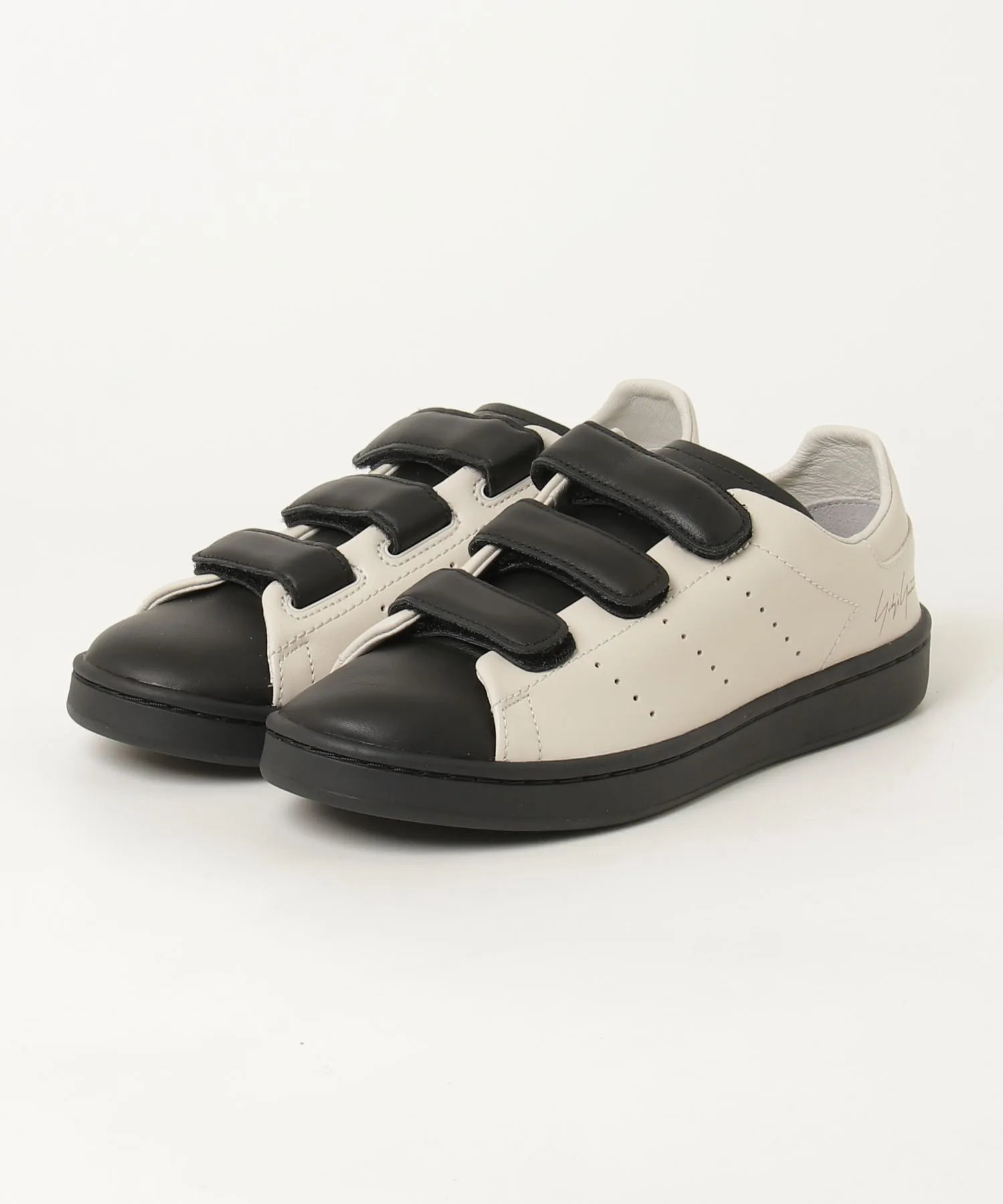 Унисекс кожаные кроссовки Y-3 Stan Smith Velc белые — фото 4