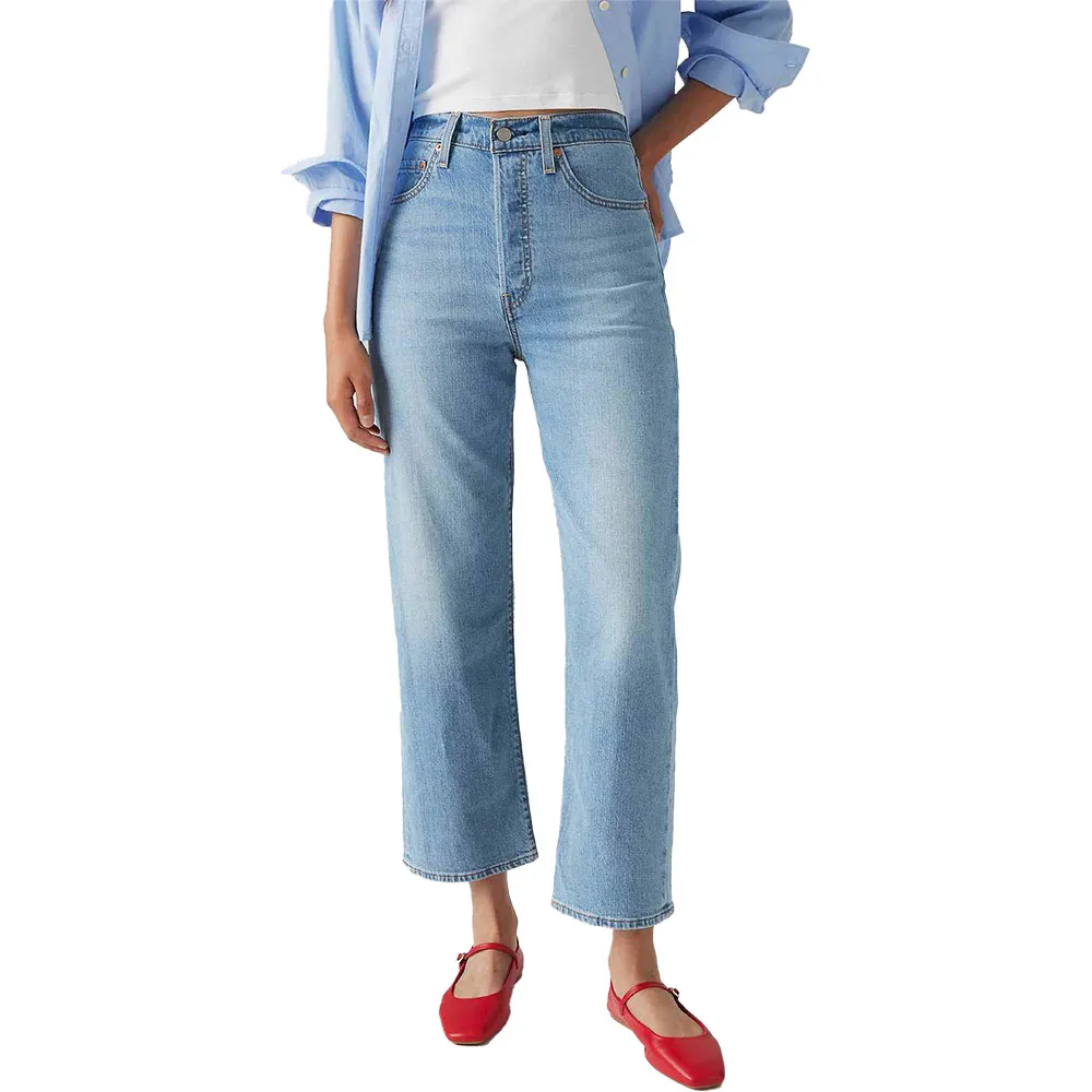 

Джинсы Levi's Ribcage Straight Ankle Med, синий