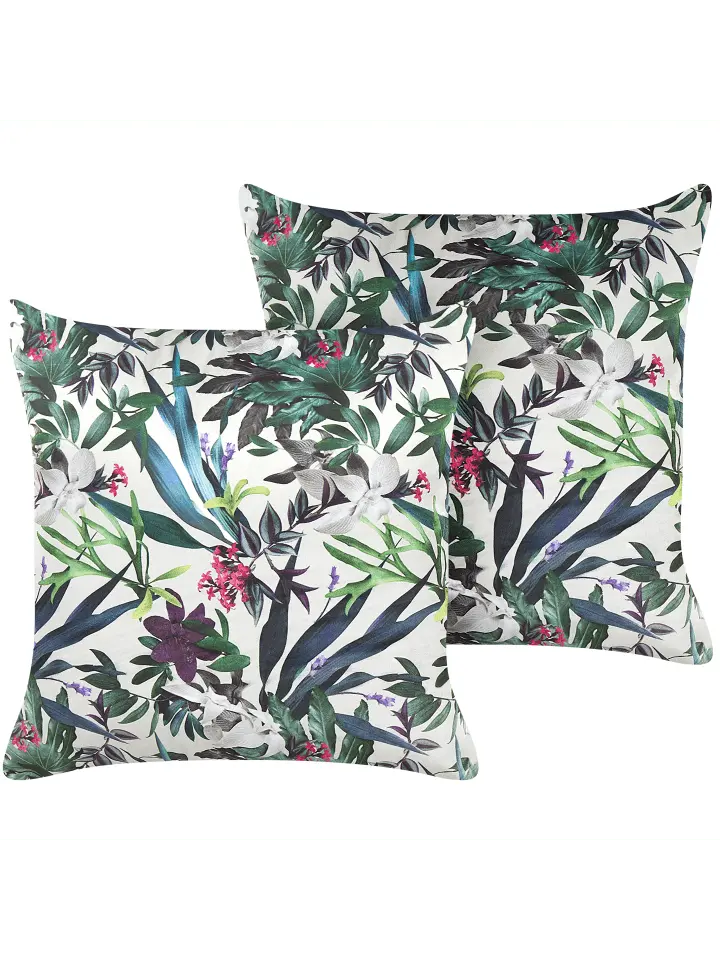 

Декоративная подушка Beliani 2er Set Deko GASTERIA, цвет grün/weiß