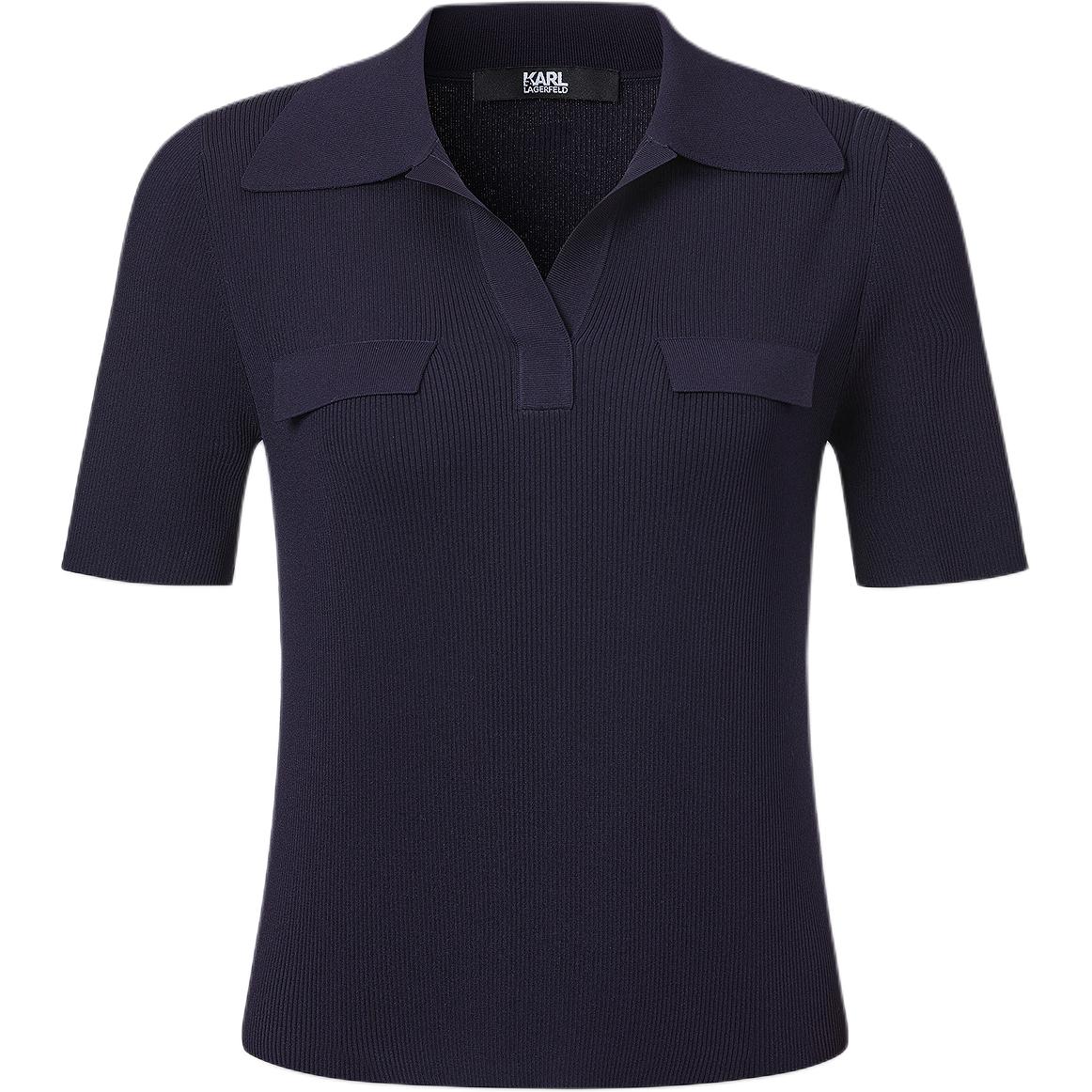 

Футболка-поло Karl Lagerfeld SS25 женская KARL LAGERFELD / Karl Lagerfeld Jeans, синий