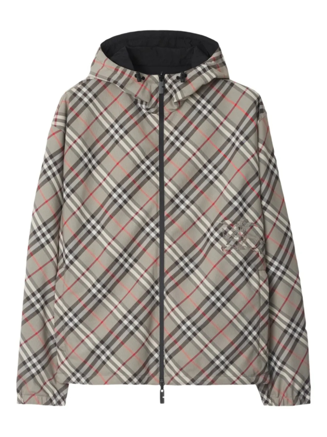 

Burberry двусторонняя куртка в клетку, серый