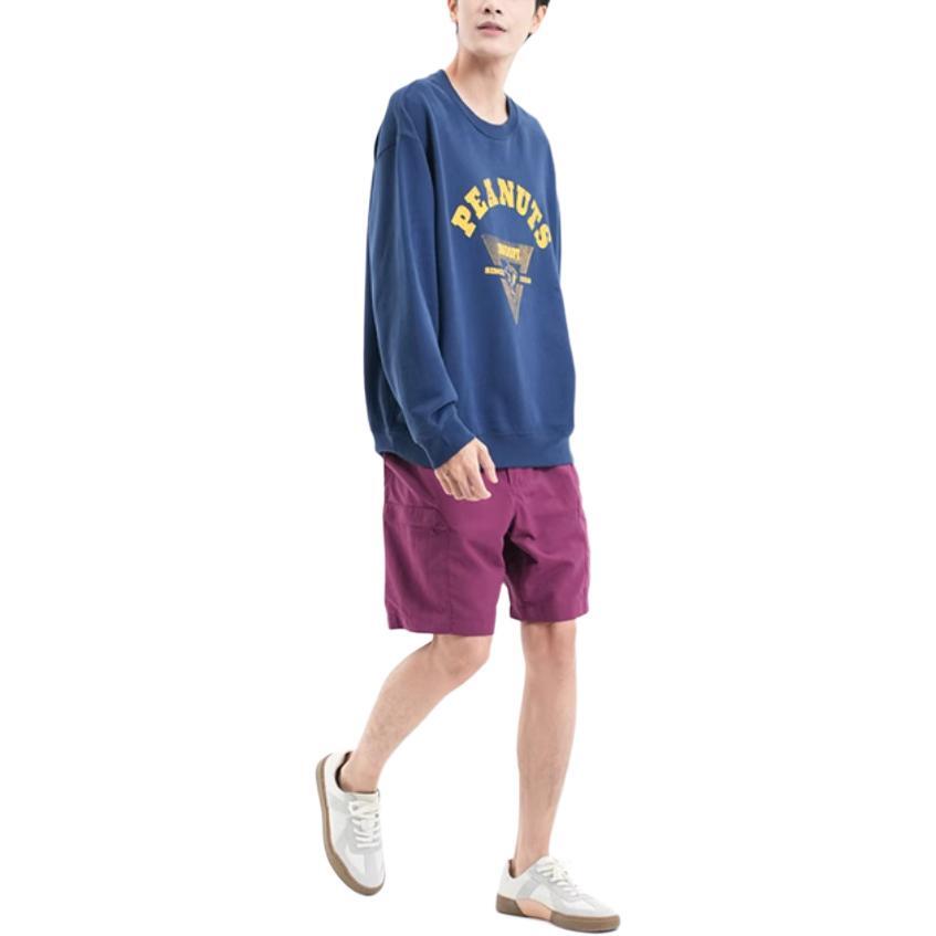 Повседневные шорты мужские фиолетовые Uniqlo, синий — фото 2