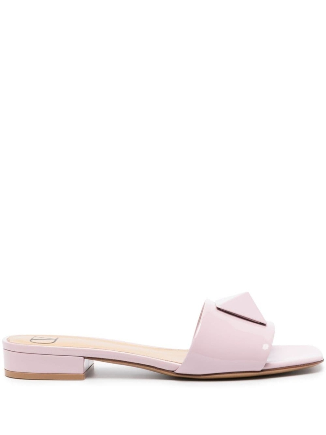 

Valentino Garavani One Stud flat mules, розовый