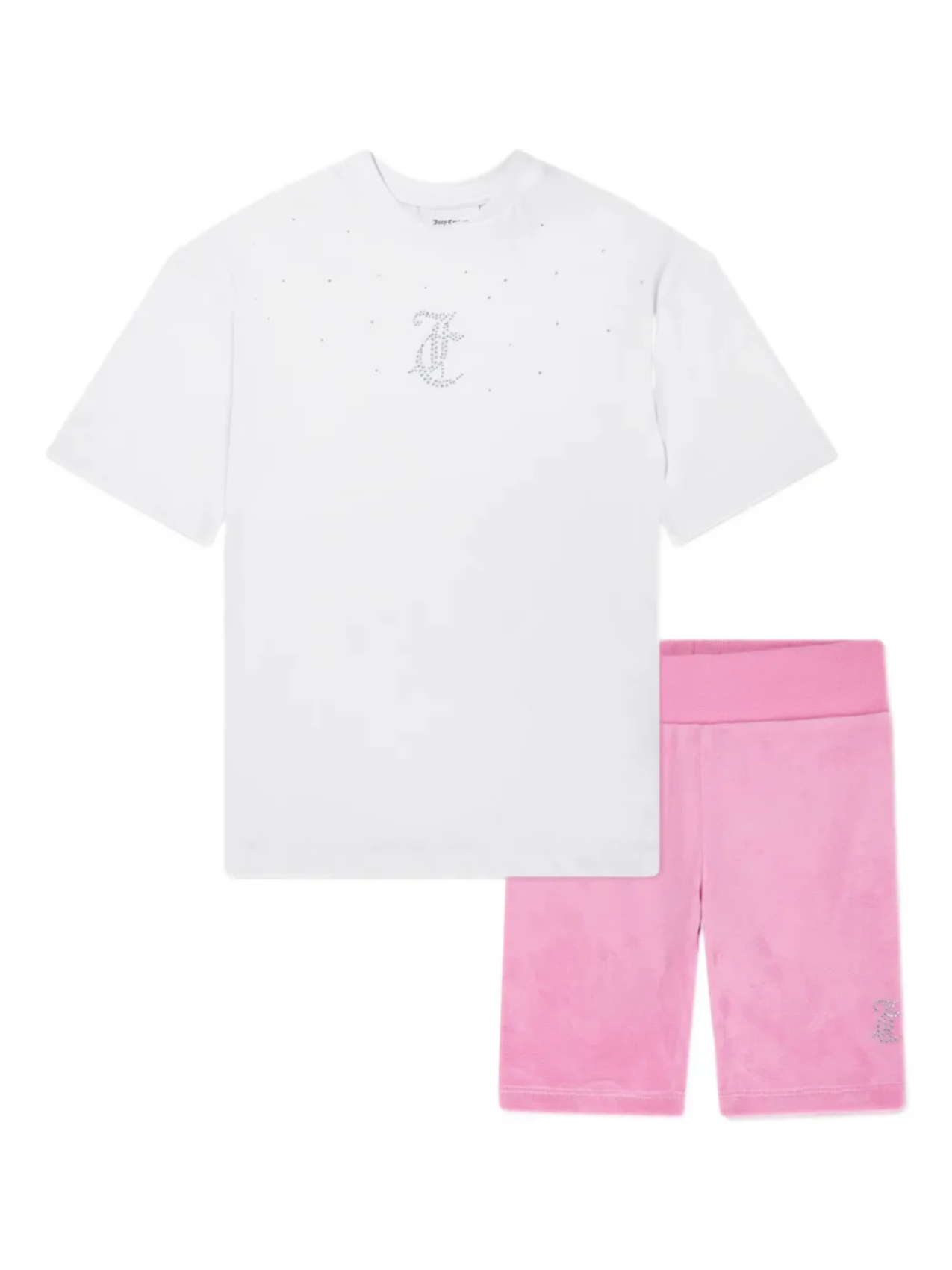 

Спортивный костюм Juicy Couture Kids с заклепками-логотипами, белый