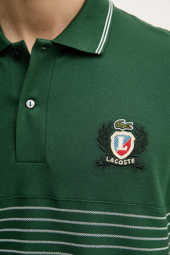 

Хлопковая поло Lacoste, зеленый