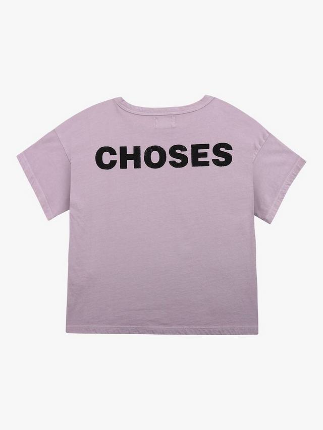 Детская футболка с логотипом из органического хлопкового микса Bobo Choses, Purple — фото 2