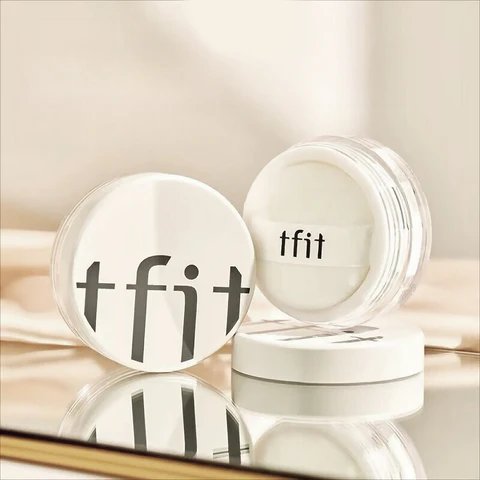 TFIT Translucent Set Finishing Powder Белый / ЭФФЕКТ КАК В ФОТОШОПЕ! Идеальная пудра для лица, выравнивающая тон кожи — фото 3