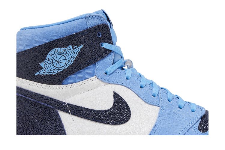 Кроссовки Air Jordan Air Jordan 1 Retro High OG 'UNC' PE, синий — фото 3