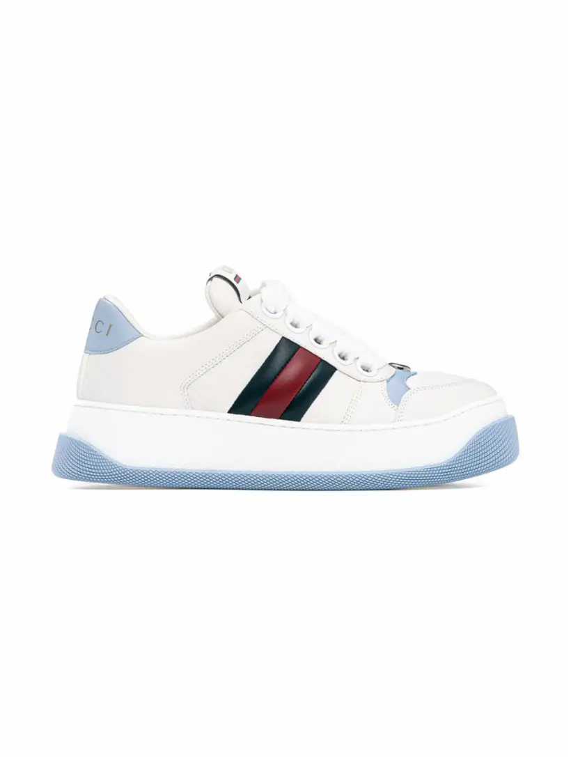 

Кожаные кроссовки Screener Gucci, мультиколор