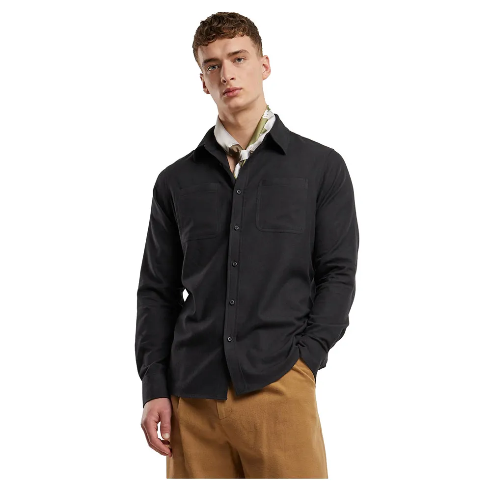 

Рубашка Urban Classics Flanell, черный