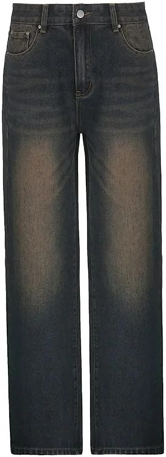 

Dawery Baggy Straight Leg джинсы женские Vintage Mid Waist Fit Washed Denim