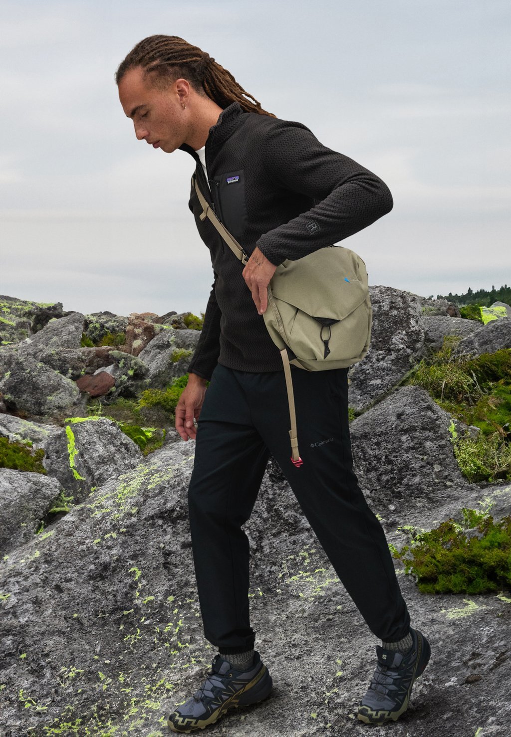 

Флисовый джемпер R1 AIR ZIP NECK Patagonia, черный