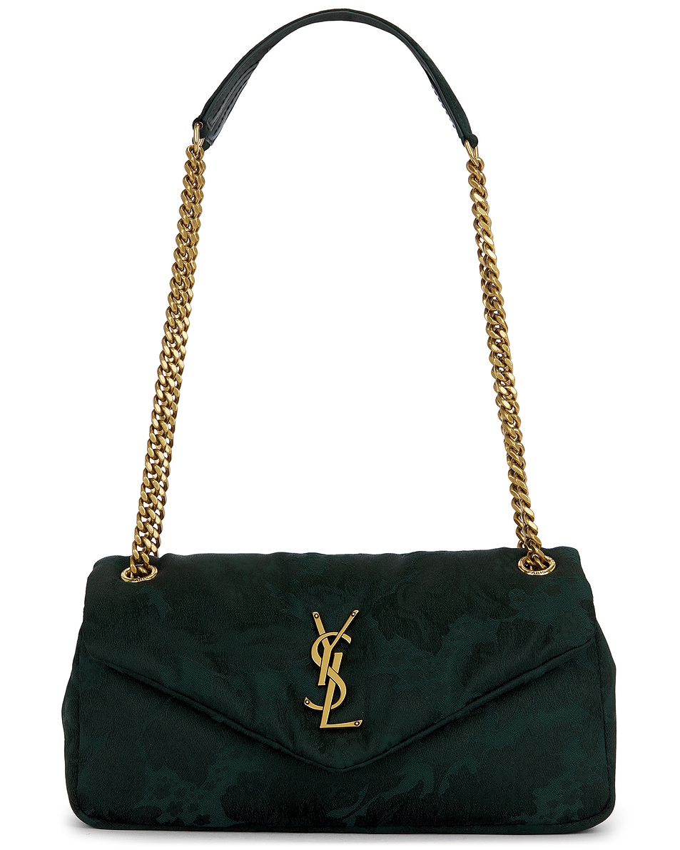 

Маленькая сумка-цепочка Calypso Saint Laurent, Emerald Stone
