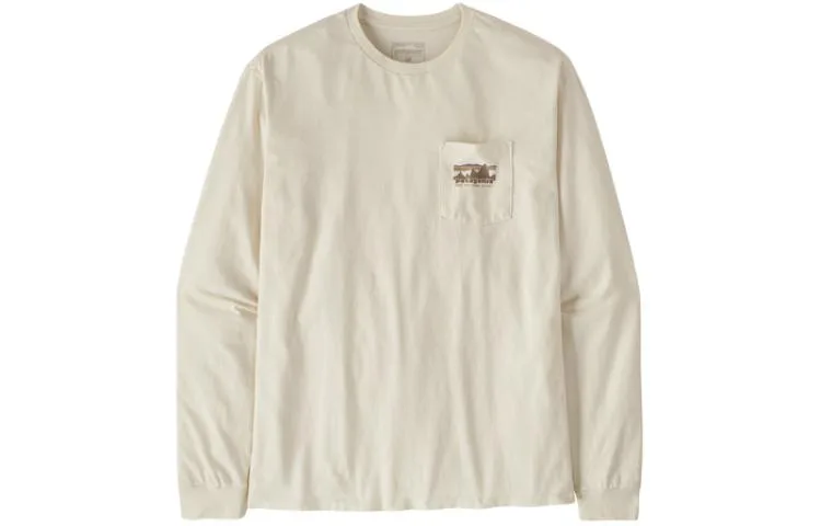 Футболка Responsibili Tee мужская Patagonia, dried vanilla — фото 4