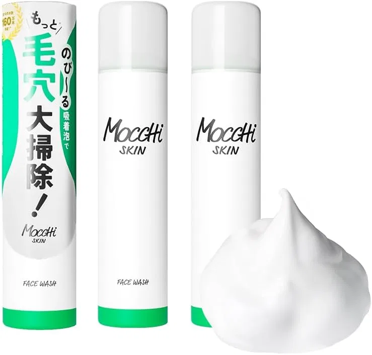 Гель-пенка для умывания Mocchi Skin с энзимами и глиной, 150 г x 3 шт, белый