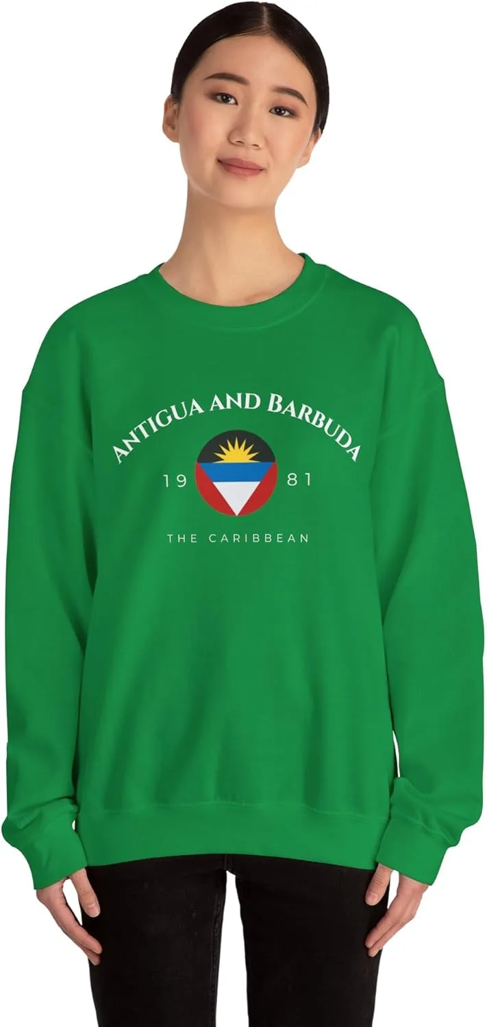 Толстовка Antigua and Barbuda The Caribbean Unisex Heavy Blend Crewneck с гербом — фото 4