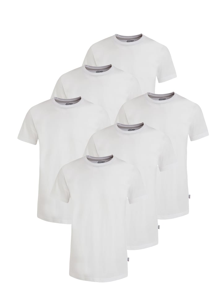 

Футболка Jockey Shirts Classic American 6 Stück, белый