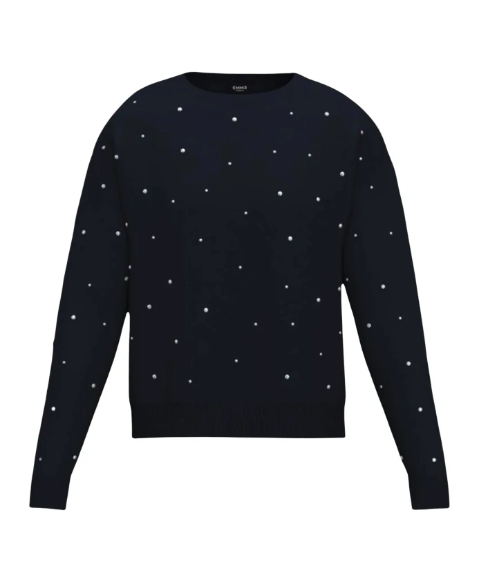 

Вязаный свитер Embassy с круглым вырезом Emme Di Marella, синий