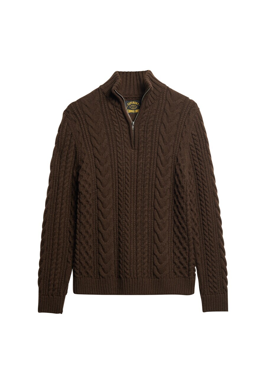 

Свитер Superdry Sweater Jacob, цвет Chocolate