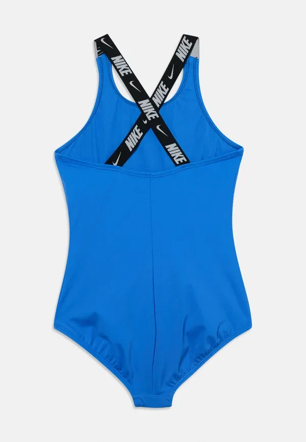 Купальник с крестообразной спинкой и логотипом Nike Swim, синий кристалл — фото 2