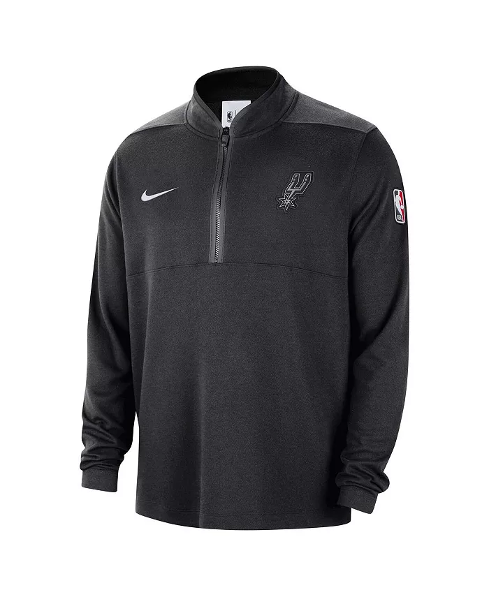 Толстовка Men's Black San Antonio Spurs 2024/25 Courtside Performance Half-Zip Top Nike — фото 2