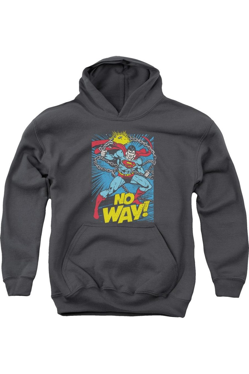 

Толстовка с капюшоном DC Comics No Way Youth Gildan, Charcoal