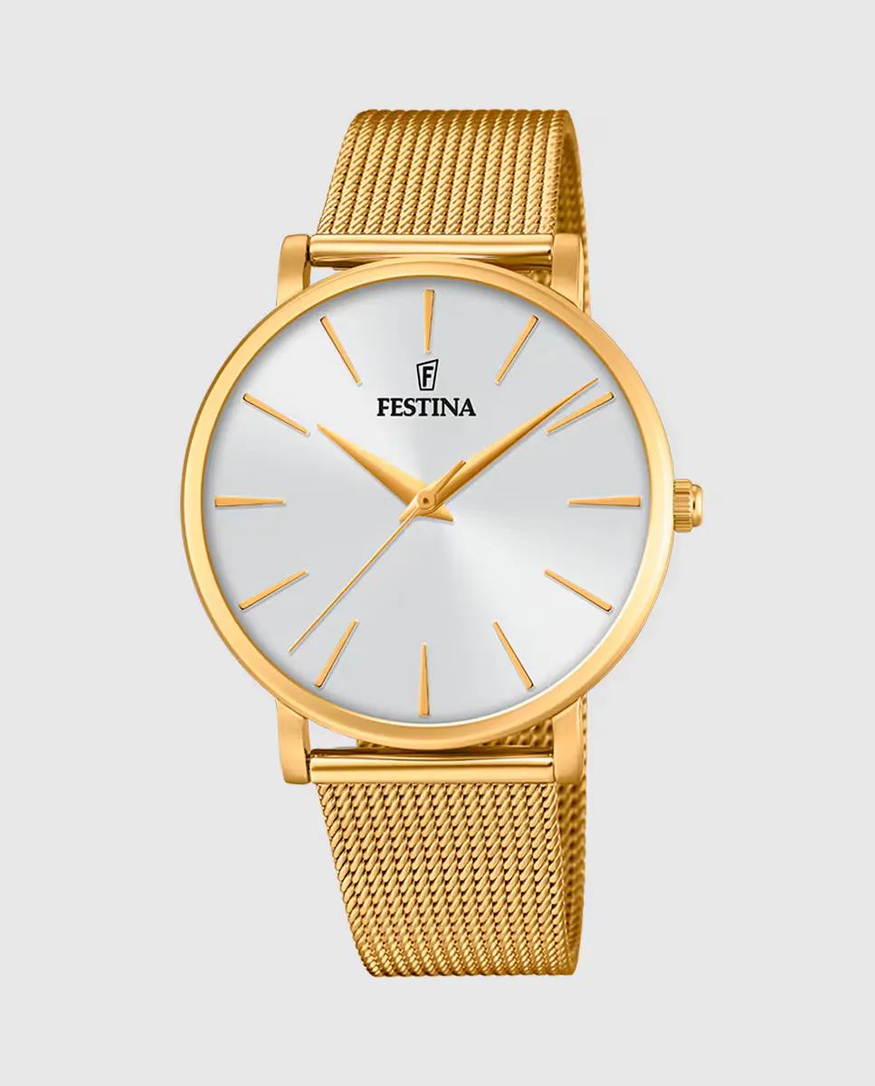 

F20476/1 Женские часы Boyfriend из золотой стали Festina, золотой