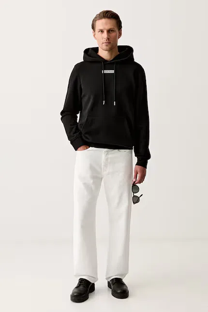 Худи мужское Calvin Klein, черный — фото 2